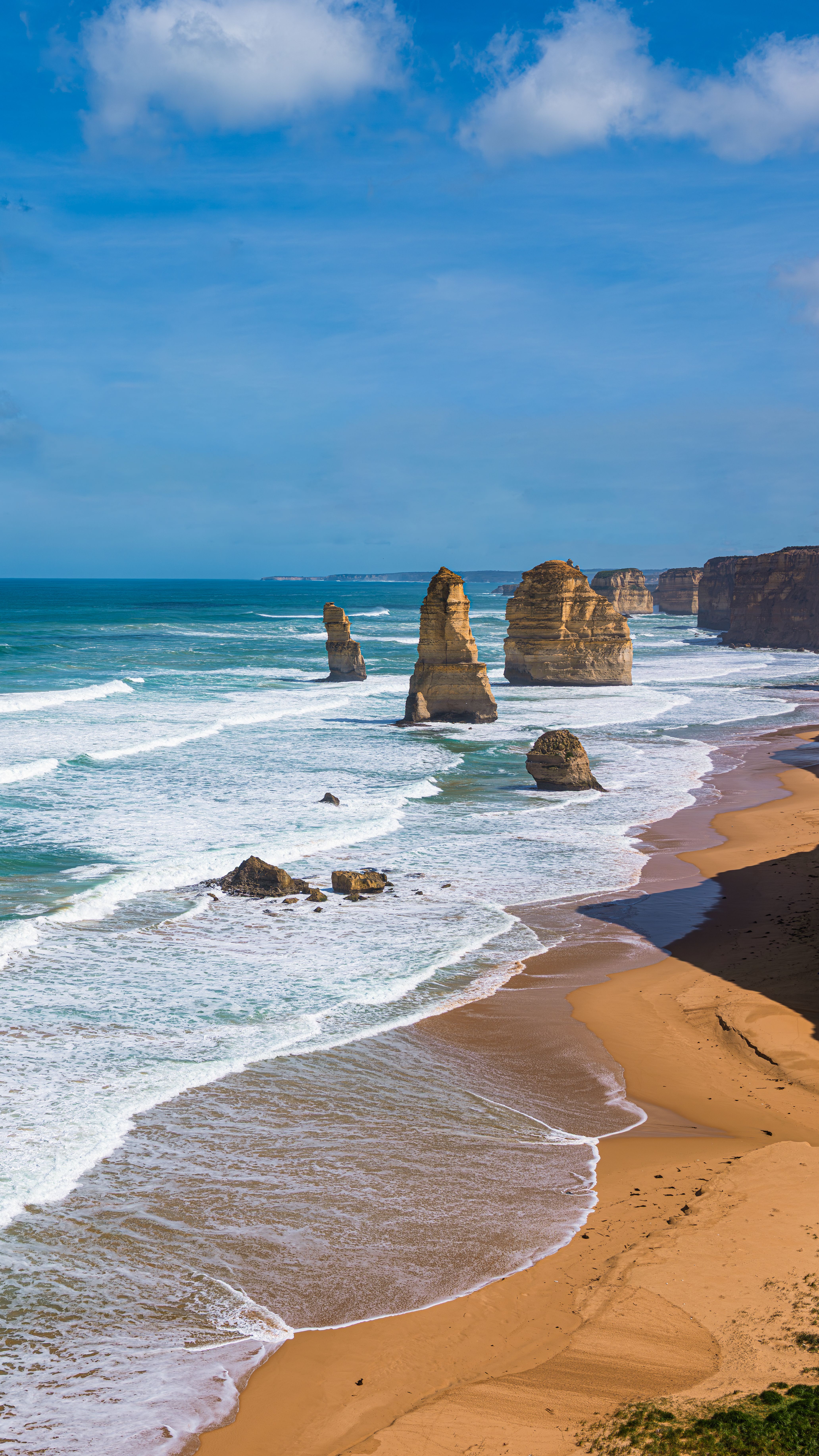 Australia’s Twelve Apostles rising above the Southern Ocean